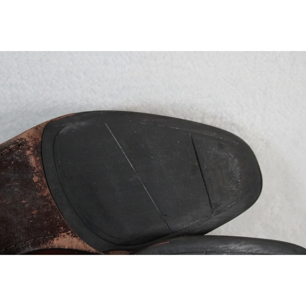 Cole Haan Mens Brown Leather Moc‎ Toe Derby Shoes N Air 9 M 762785